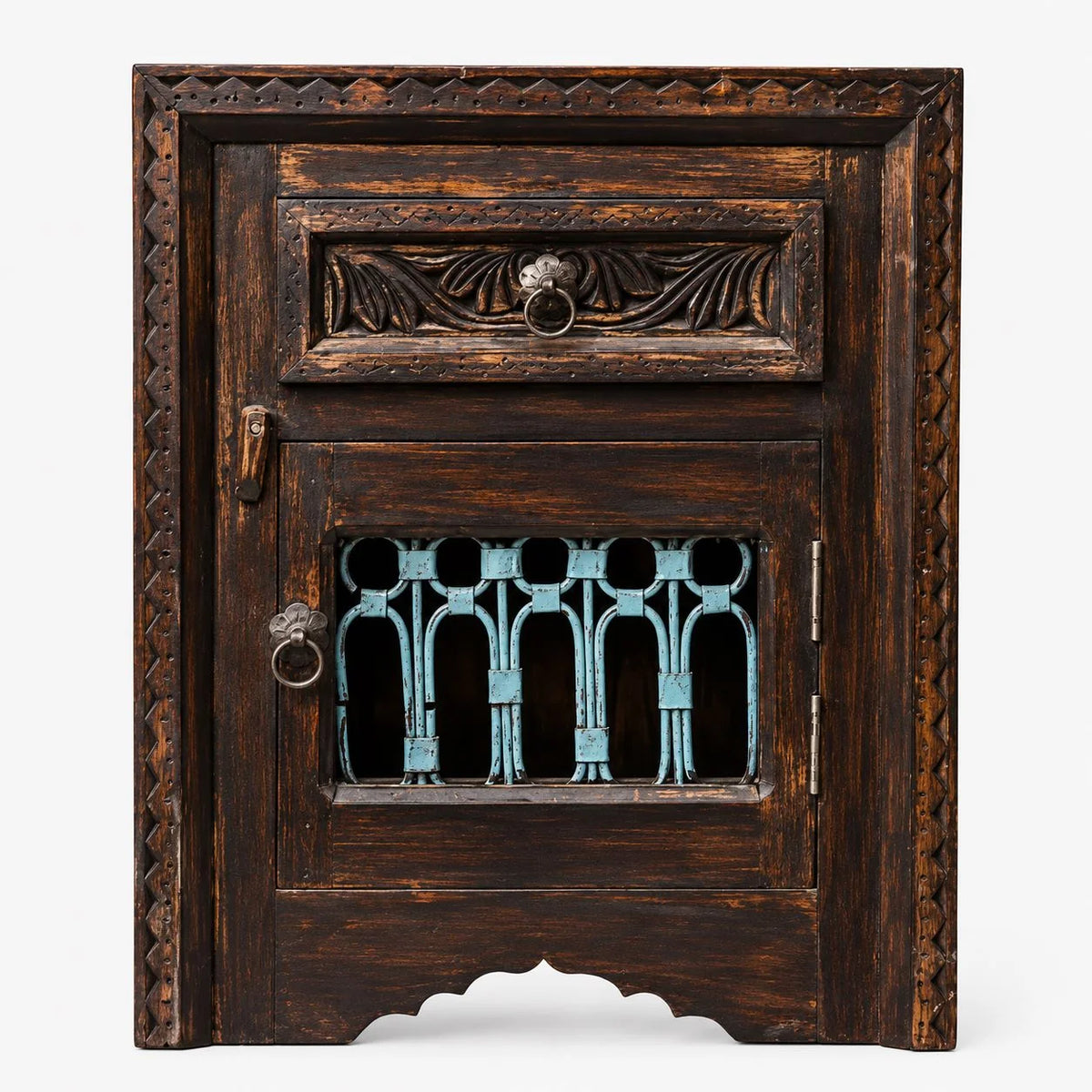 Iron Jaali Bed Side Table I