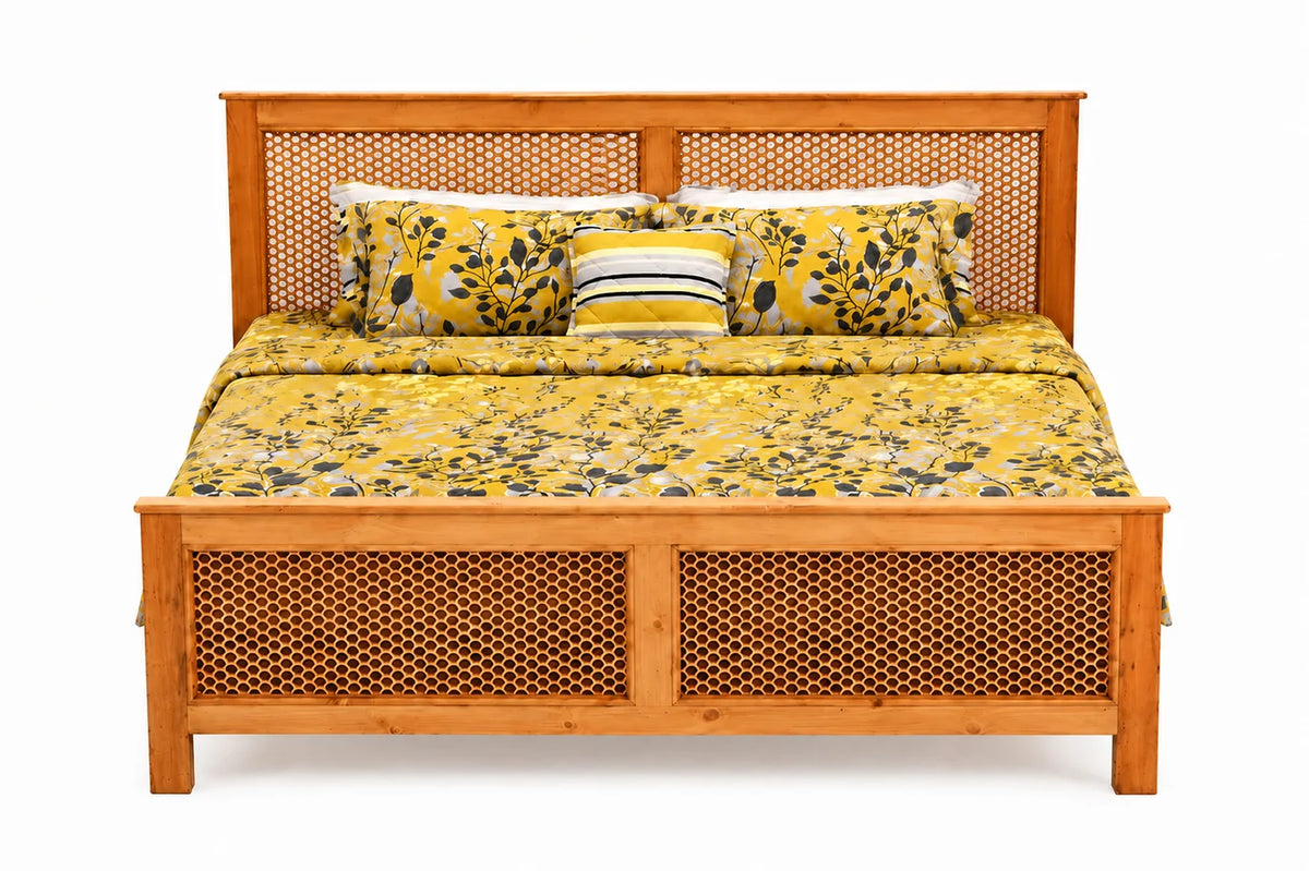 Wooden Jaali Bed - I